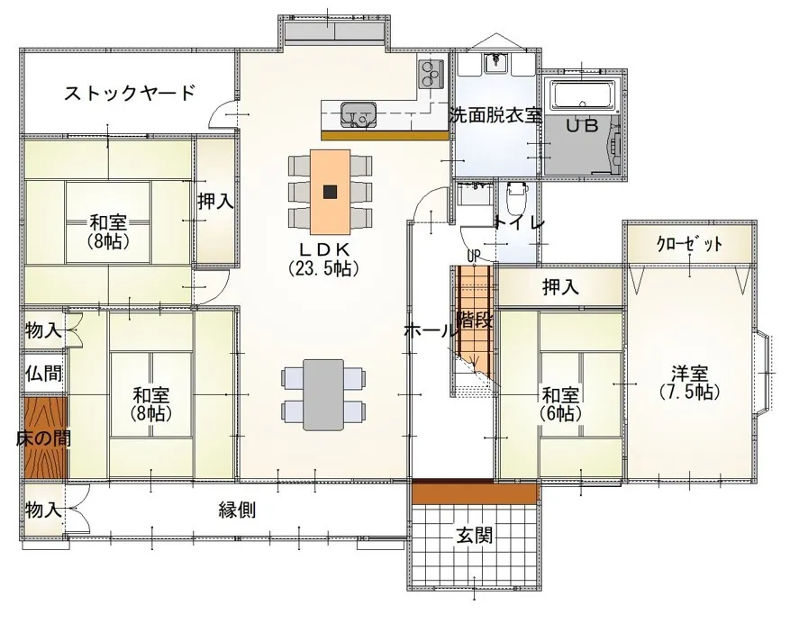 浴室を増築。 今まで狭く掃除もしずらい状態だった浴室・脱衣室も、こんなにも広々とした空間に生まれ変わりました。